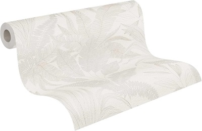 Papel pintado con hojas de palmera